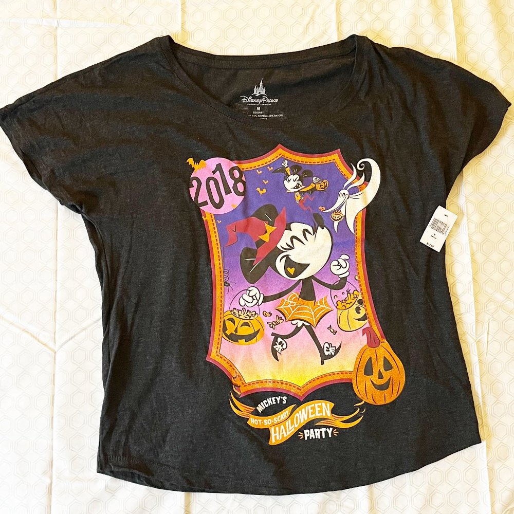 NWT Disney Parks Exclusive Mickey’s Not-So-Scary Halloween Party 2018 T-Shirt M